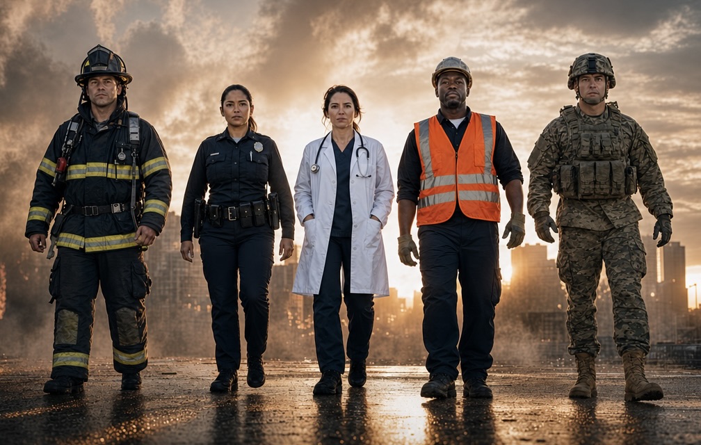 Frontline service members campaign visual